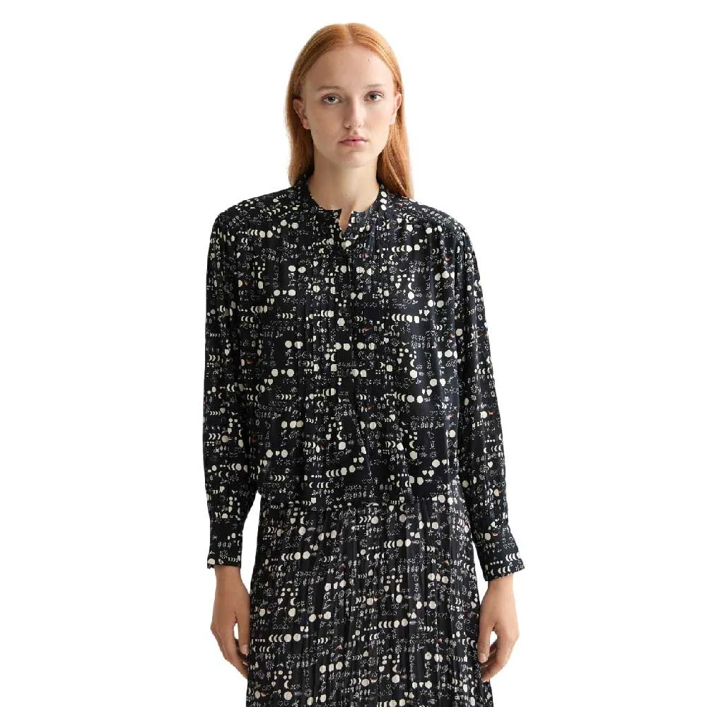 Рубашка с длинным рукавом Scotch & Soda Printed Pintuck, черный
Рубашка с длинным рукавом Scotch & Soda Printed Pintuck, черный