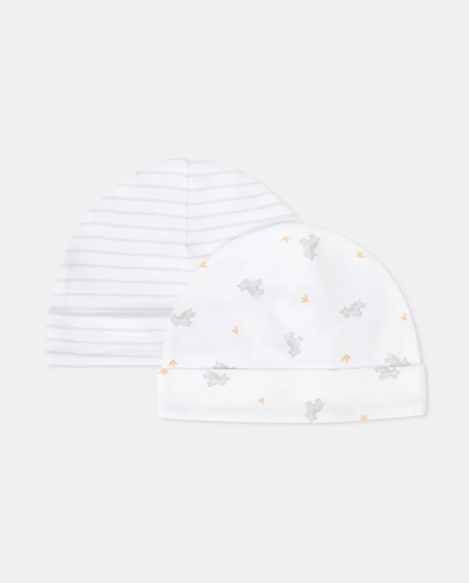 Набор из двух детских шапочек Cotton Juice, черный 
Набор из двух детских шапочек Cotton Juice, черный