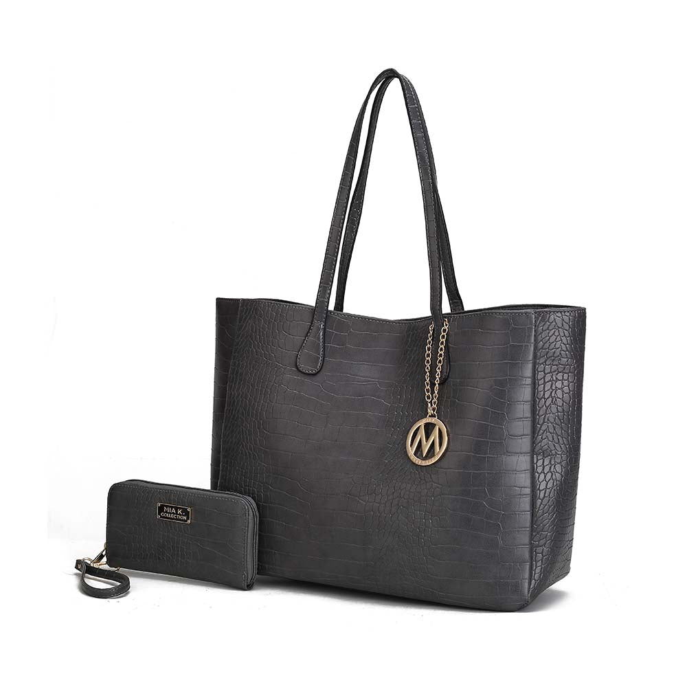 Сет "Sadie" - вместительная сумка-тоут и кошелек MKF Collection By Mia K., темно-серый
Сет "Sadie" - вместительная сумка-тоут и кошелек MKF Collection By Mia K., темно-серый