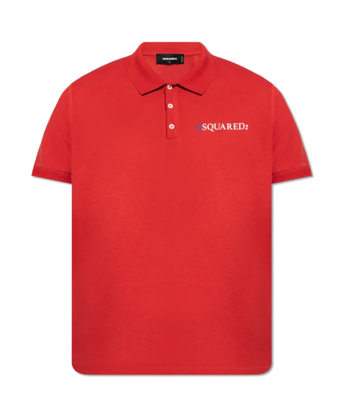 Красная теннисная футболка-поло с логотипом Dsquared2, красный
Красная теннисная футболка-поло с логотипом Dsquared2, красный
