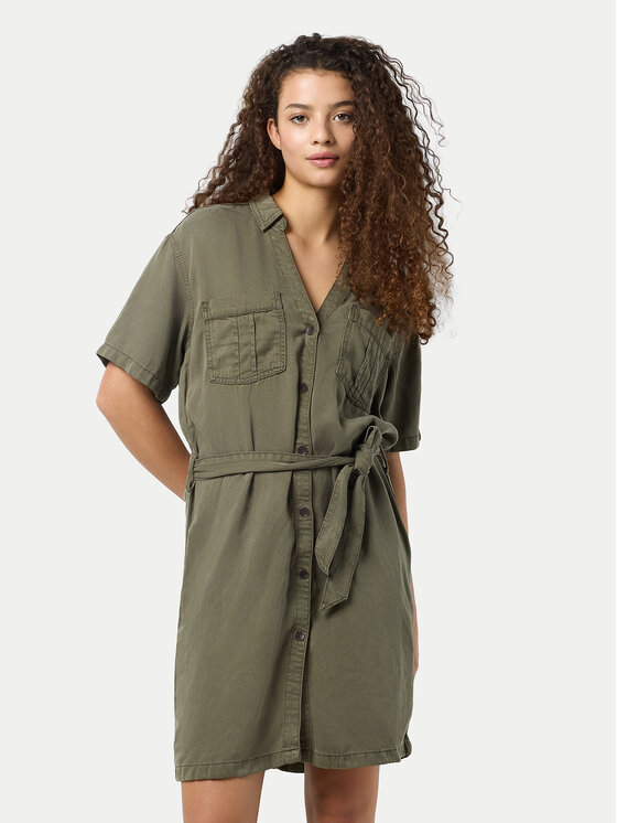 Свободный крой платья-рубашки Nera 27033063 Noisy May, зеленый
Свободный крой платья-рубашки Nera 27033063 Noisy May, зеленый