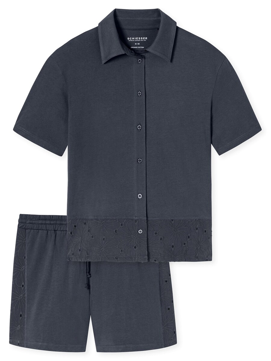 Короткий пижамный комплект SCHIESSER Casual Nightwear, графитовый
Короткий пижамный комплект SCHIESSER Casual Nightwear, графитовый
