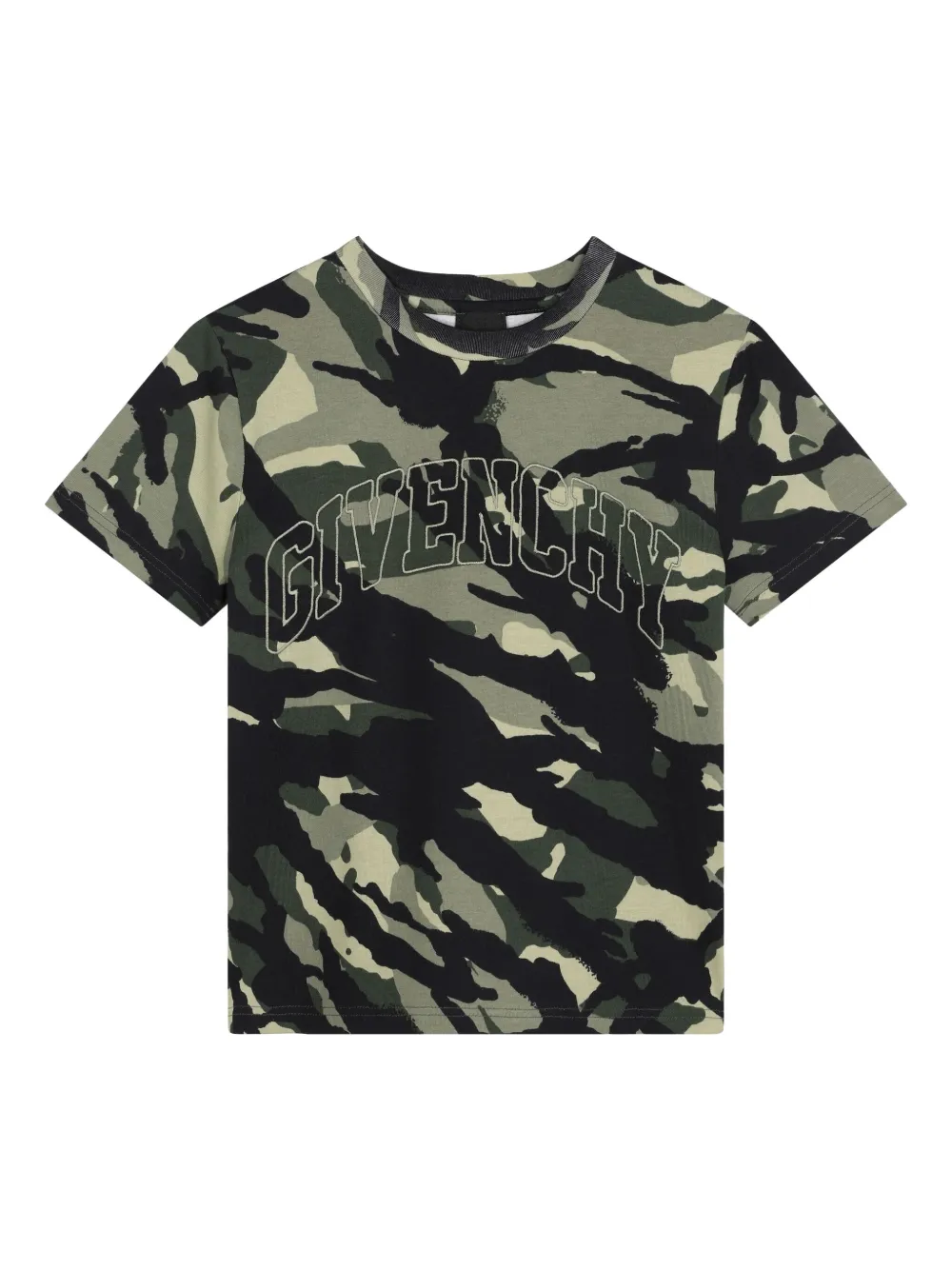 Футболка с камуфляжным принтом Givenchy Kids, зеленый
Футболка с камуфляжным принтом Givenchy Kids, зеленый