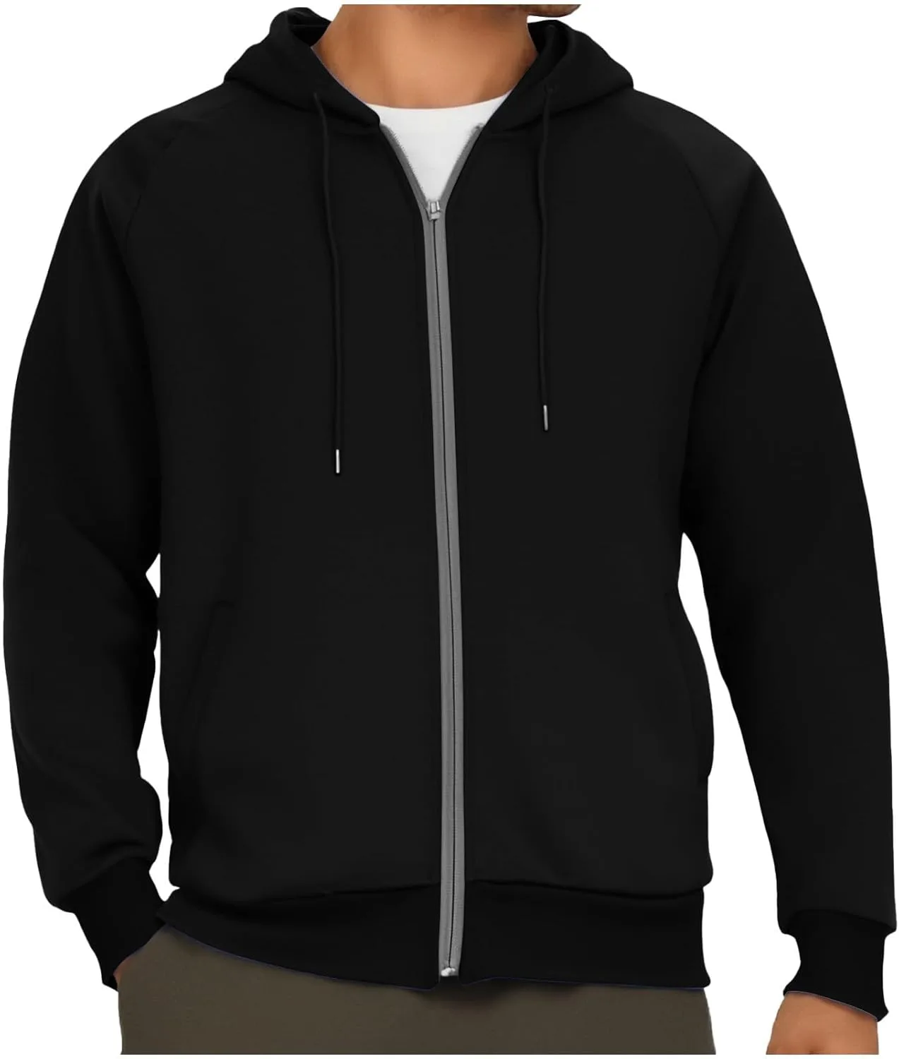 Мужская худи на молнии свободного кроя с карманами
Мужская худи на молнии свободного кроя с карманами