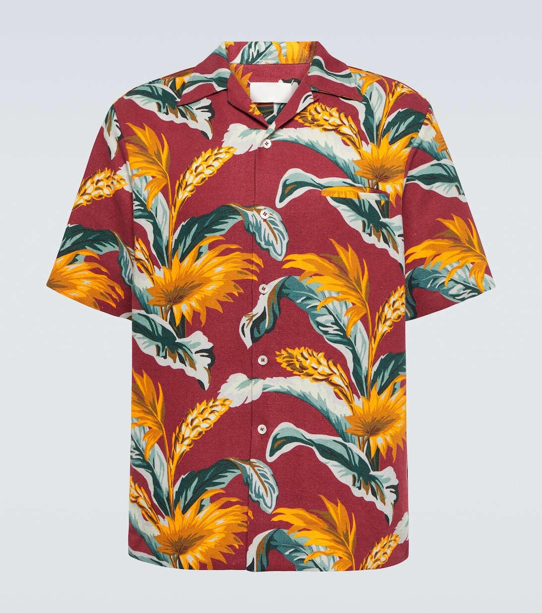 Рубашка для боулинга из льна и хлопка с принтом Maison Margiela, красный
Рубашка для боулинга из льна и хлопка с принтом Maison Margiela, красный