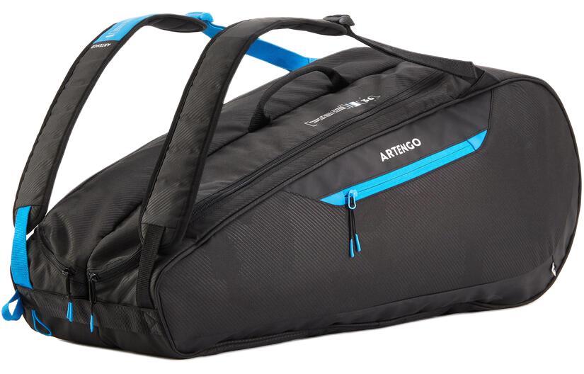 Средняя унисекс черная спортивная сумка из полиэтилентерефталата DECATHLON, ARTENGO TENNIS BAG 
Средняя унисекс черная спортивная сумка из полиэтилентерефталата DECATHLON, ARTENGO TENNIS BAG