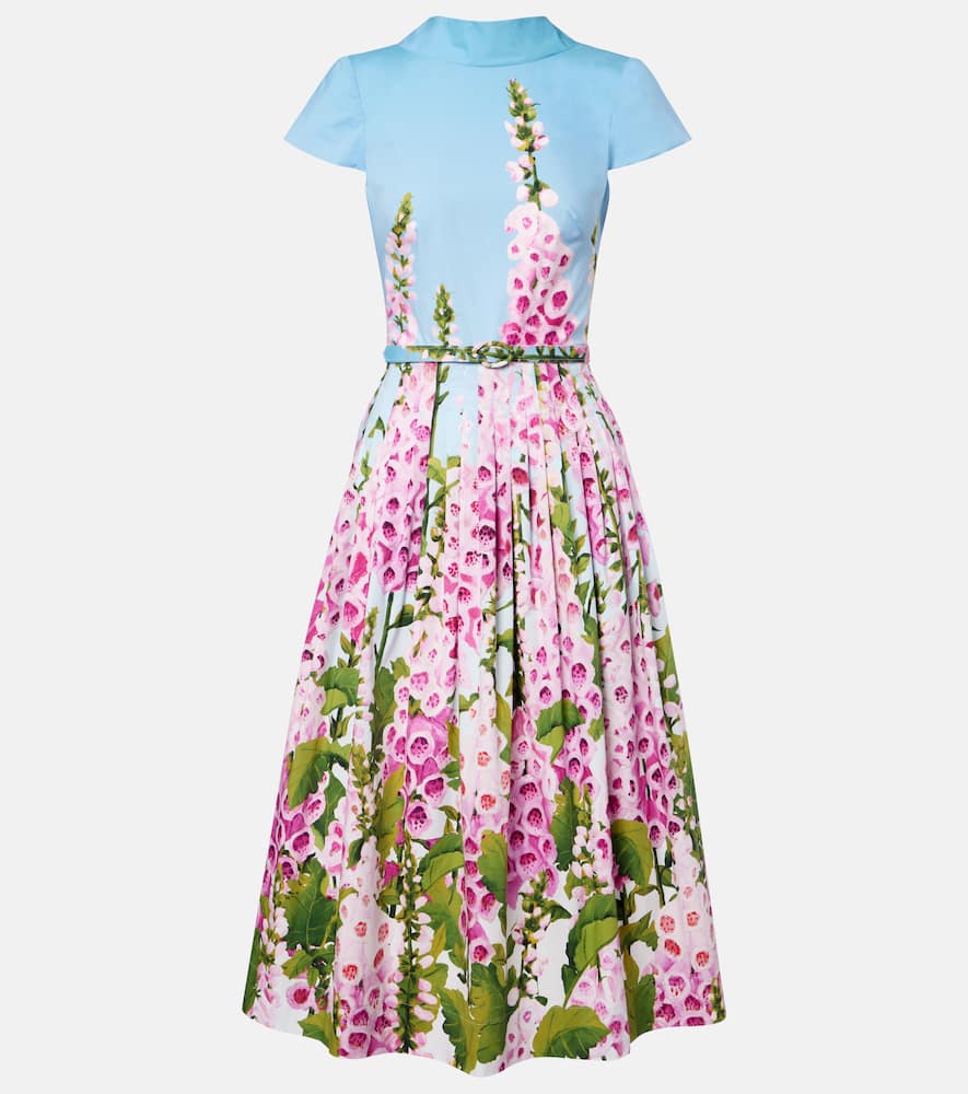 Цветочное платье миди из хлопкового поплина Oscar de la Renta, Lilac/Sky
Цветочное платье миди из хлопкового поплина Oscar de la Renta, Lilac/Sky