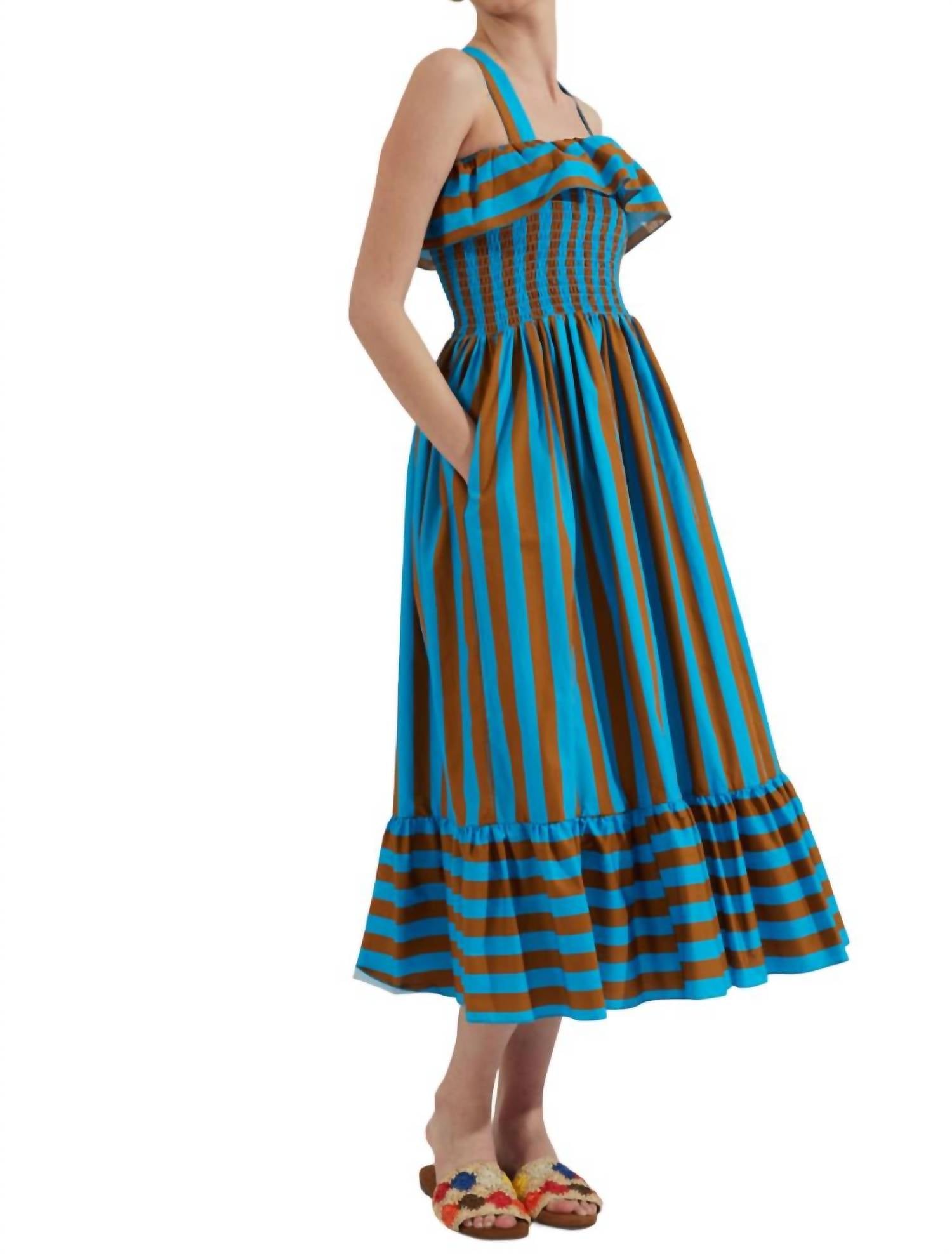 Платье Sunkissed в цвете Riviera Turchese LA DOUBLE J
Платье Sunkissed в цвете Riviera Turchese LA DOUBLE J