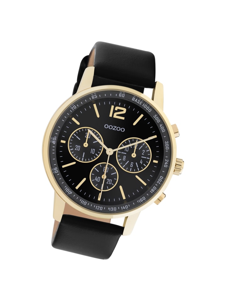 Аналоговые наручные часы Oozoo Timepieces, черные, большие (примерно 42 мм)
Аналоговые наручные часы Oozoo Timepieces, черные, большие (примерно 42 мм)