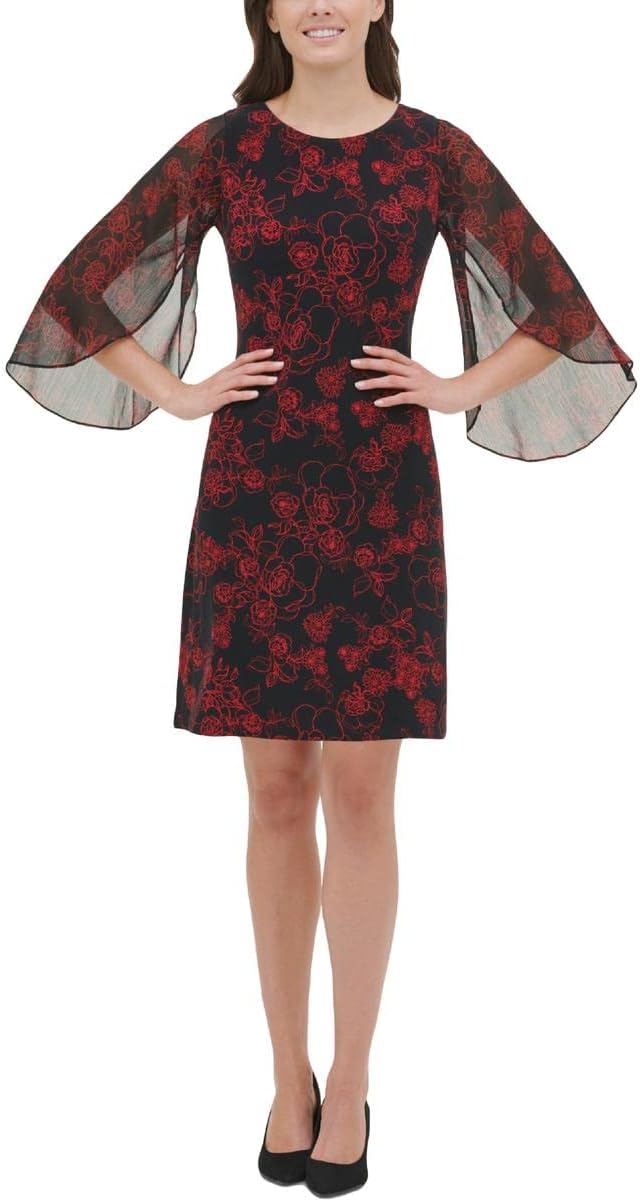 Женское платье Tommy Hilfiger из джерси и шифона с рукавами, Black/Scarlet
Женское платье Tommy Hilfiger из джерси и шифона с рукавами, Black/Scarlet