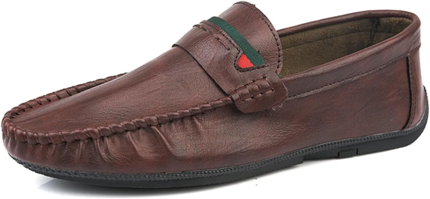 Мужские черные кожаные лоферы, стильные обувь на плоской подошве с контрастной отделкой, комфортная и элегантная повседневная обувь Aokisx
Мужские черные кожаные лоферы, стильные обувь на плоской подошве с контрастной отделкой, комфортная и элегантная повседневная обувь Aokisx