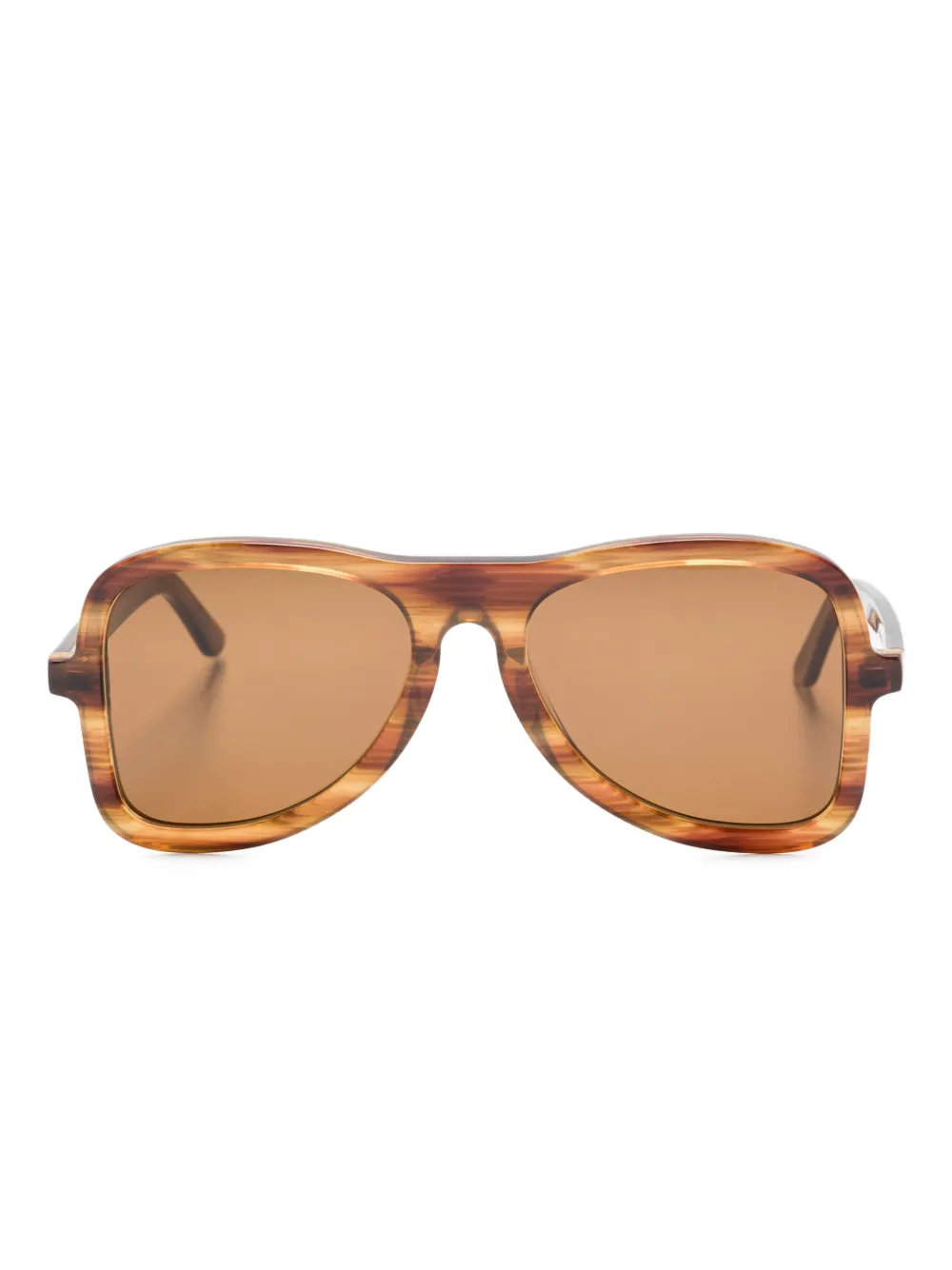 Солнцезащитные очки в полоску Séfr, коричневый 
Солнцезащитные очки в полоску Séfr, коричневый