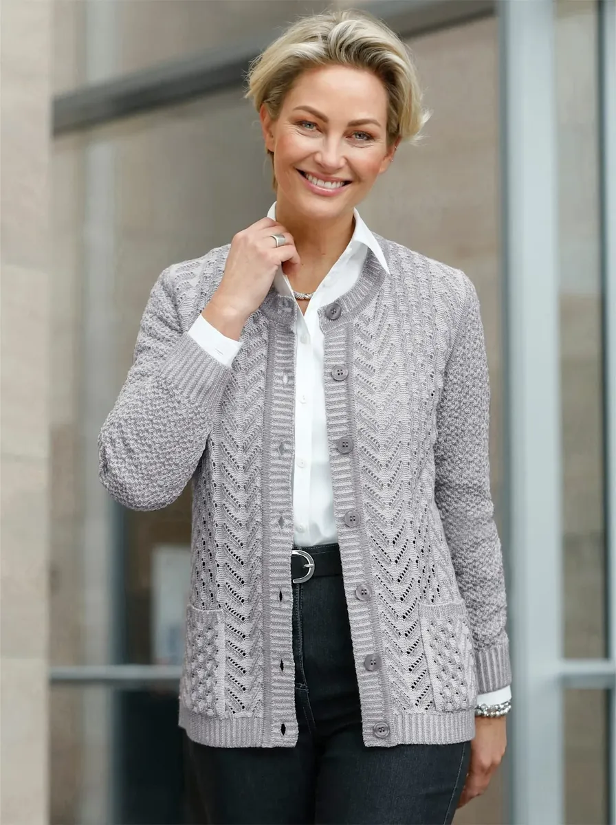 Классический базовый кардиган Classic Basics, цвет Grau-Meliert
Классический базовый кардиган Classic Basics, цвет Grau-Meliert