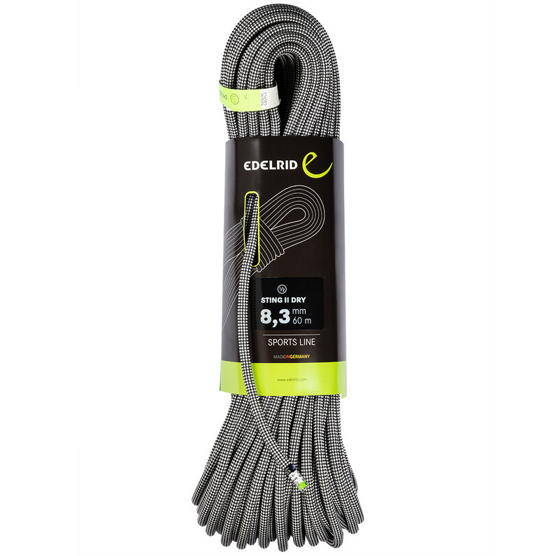 Bergzeit 83 Sting II Сухая полуверевка Edelrid, серый
Bergzeit 83 Sting II Сухая полуверевка Edelrid, серый