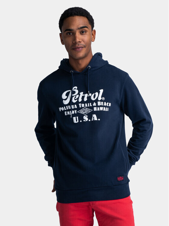 Толстовка обычного кроя Petrol Industries, синий 
Толстовка обычного кроя Petrol Industries, синий