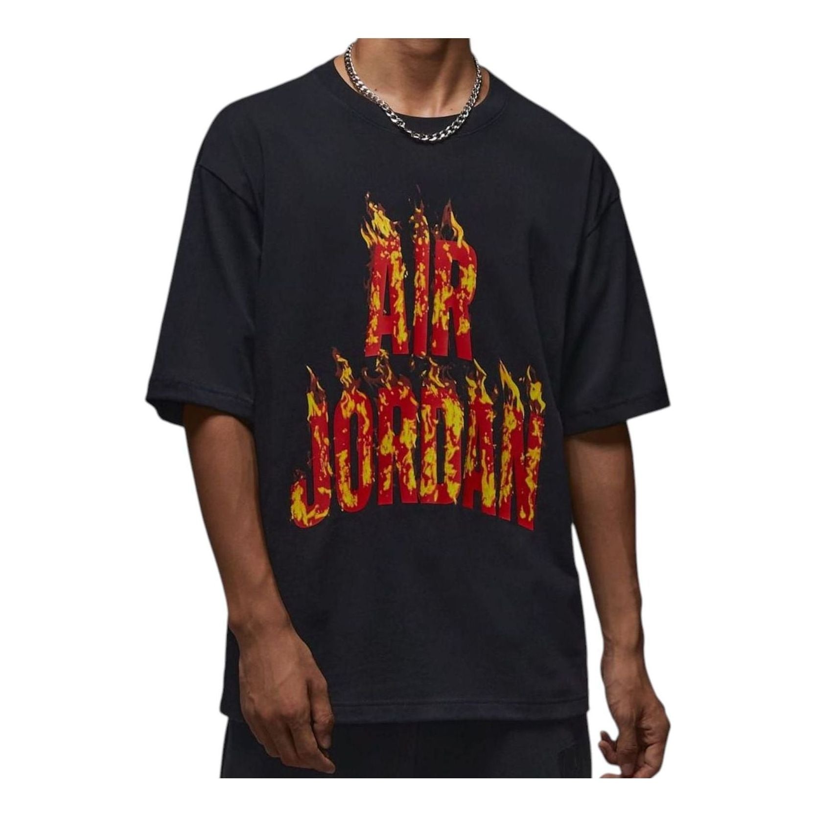 Футболка Air Jordan Flames T-Shirt 'Black'
Футболка Air Jordan Flames T-Shirt 'Black'