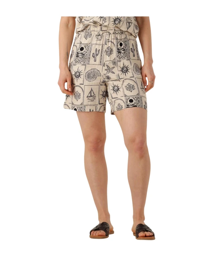 Бежевые шорты с высокой талией для лета Object, бежевый
Бежевые шорты с высокой талией для лета Object, бежевый