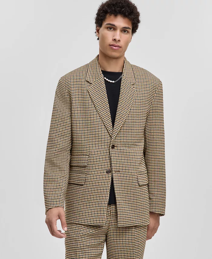 Мужской приталенный пиджак в клетку Mode Of One, загар/бежевый
Мужской приталенный пиджак в клетку Mode Of One, загар/бежевый