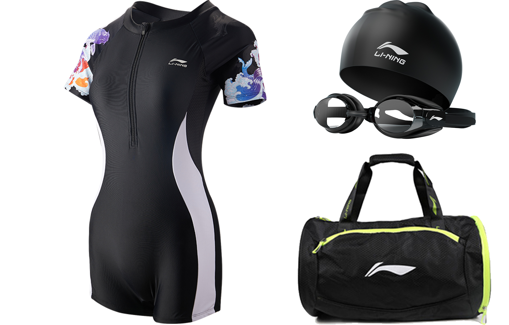 LINING Спортивный тренд серия плавательные комплекты polyamide, elastane, polyester для моря, бассейна женские black принт
LINING Спортивный тренд серия плавательные комплекты polyamide, elastane, polyester для моря, бассейна женские black принт