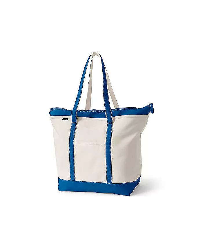 Большая натуральная холщовая сумка-шоппер с 5 карманами, длинными ручками и верхом на молнии Lands' End, белый
Большая натуральная холщовая сумка-шоппер с 5 карманами, длинными ручками и верхом на молнии Lands' End, белый