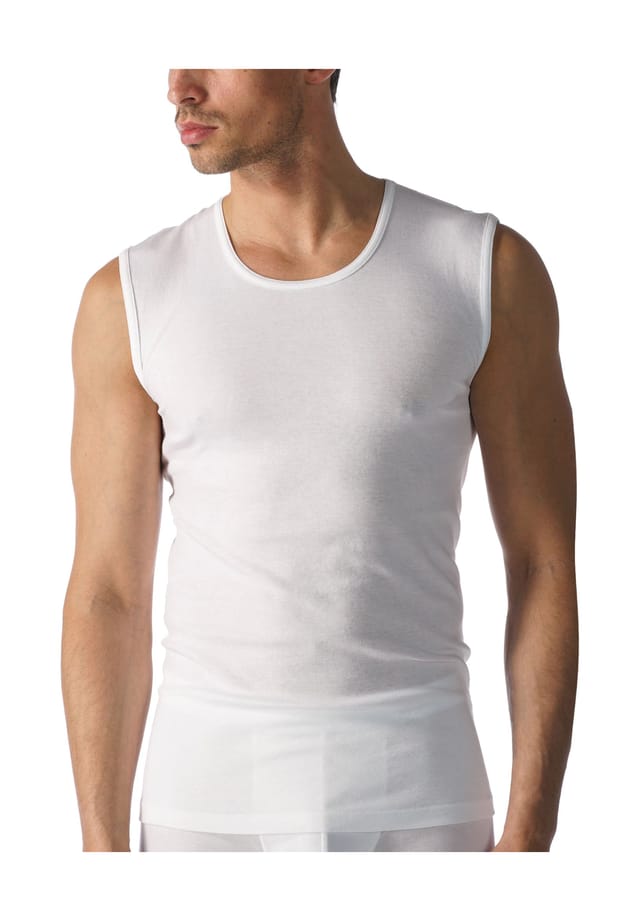 Хлопковая майка с круглым вырезом без рукавов Mey, белый
Хлопковая майка с круглым вырезом без рукавов Mey, белый