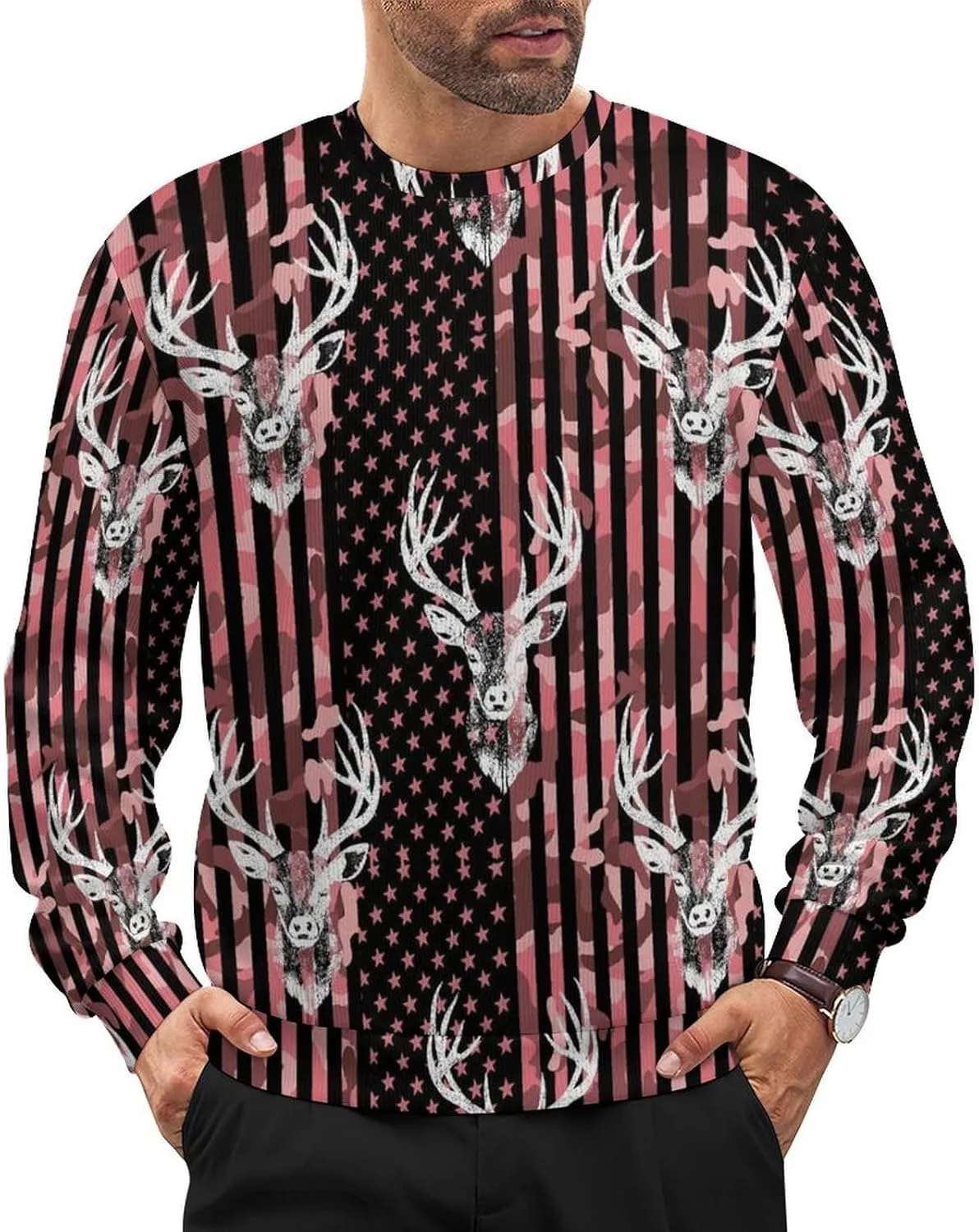 Мужской свитер свободного кроя с длинными рукавами Meaudiwes
Мужской свитер свободного кроя с длинными рукавами Meaudiwes