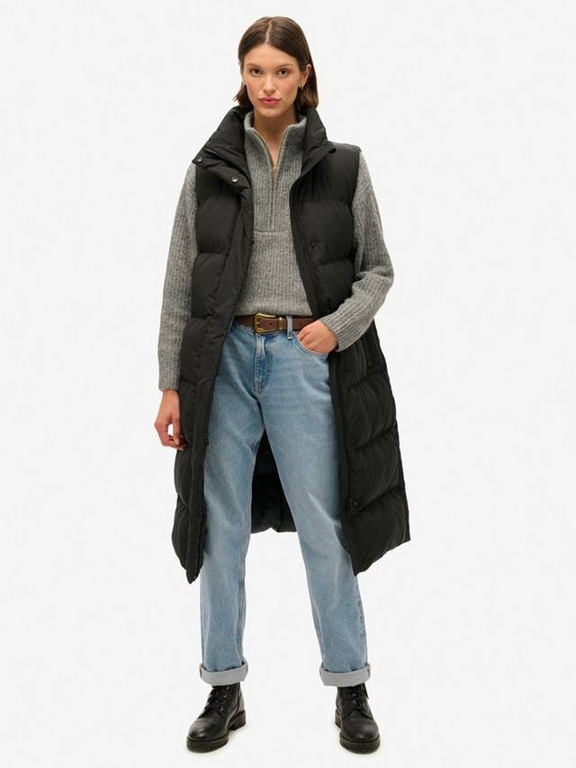 Жилет из ярусного фугу Superdry, черный
Жилет из ярусного фугу Superdry, черный