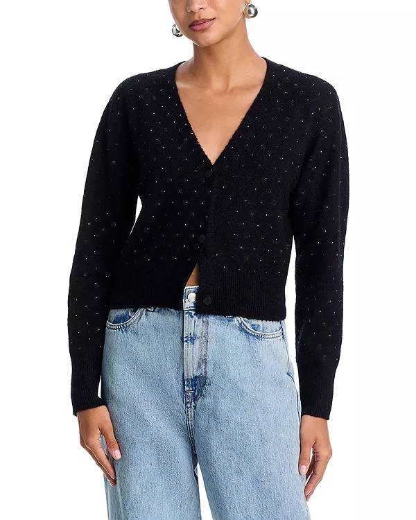 Кардиган с V-образным вырезом и бисером - эксклюзив Aqua, черный
Кардиган с V-образным вырезом и бисером - эксклюзив Aqua, черный
