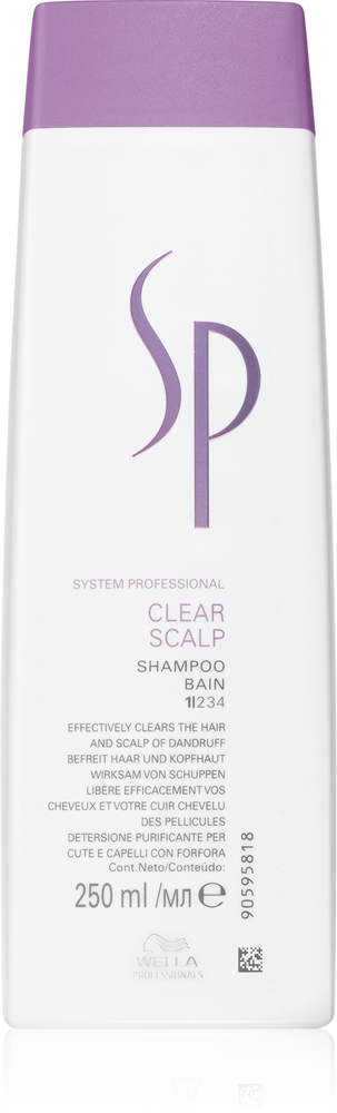 Шампунь против перхоти SP Clear Scalp Wella Professionals, 250 мл
Шампунь против перхоти SP Clear Scalp Wella Professionals, 250 мл