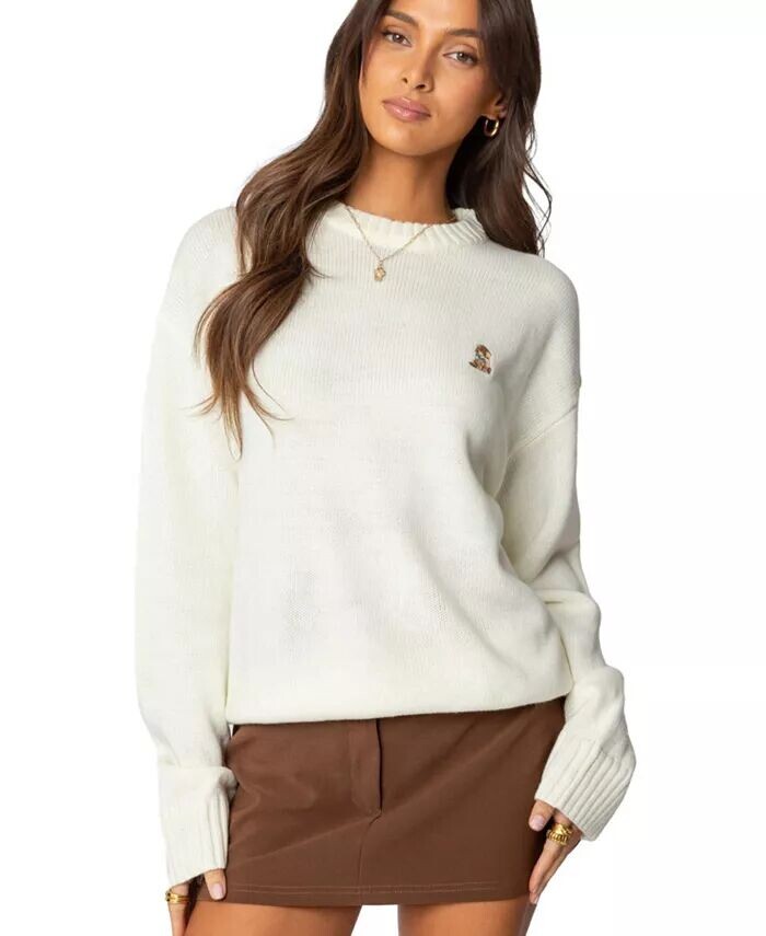 Женский свитер с вышивкой Puppy Love Edikted, белый
Женский свитер с вышивкой Puppy Love Edikted, белый