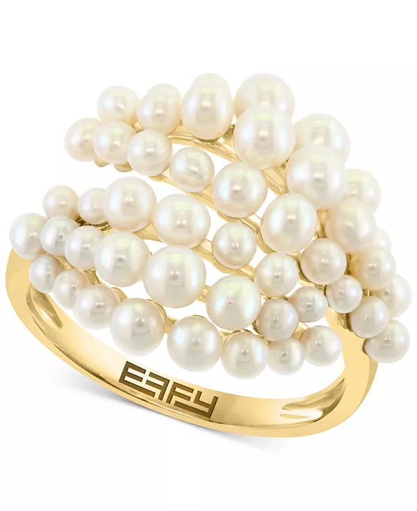 Кольцо Effy с кластером из культивированного пресноводного жемчуга (2-3 мм) из 14-каратного золота Effy Collection, gold
Кольцо Effy с кластером из культивированного пресноводного жемчуга (2-3 мм) из 14-каратного золота Effy Collection, gold