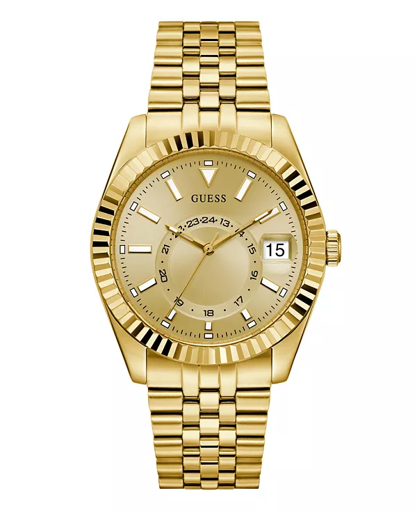 Мужские многофункциональные часы с датой золотистого цвета, 42 мм Guess, gold
Мужские многофункциональные часы с датой золотистого цвета, 42 мм Guess, gold