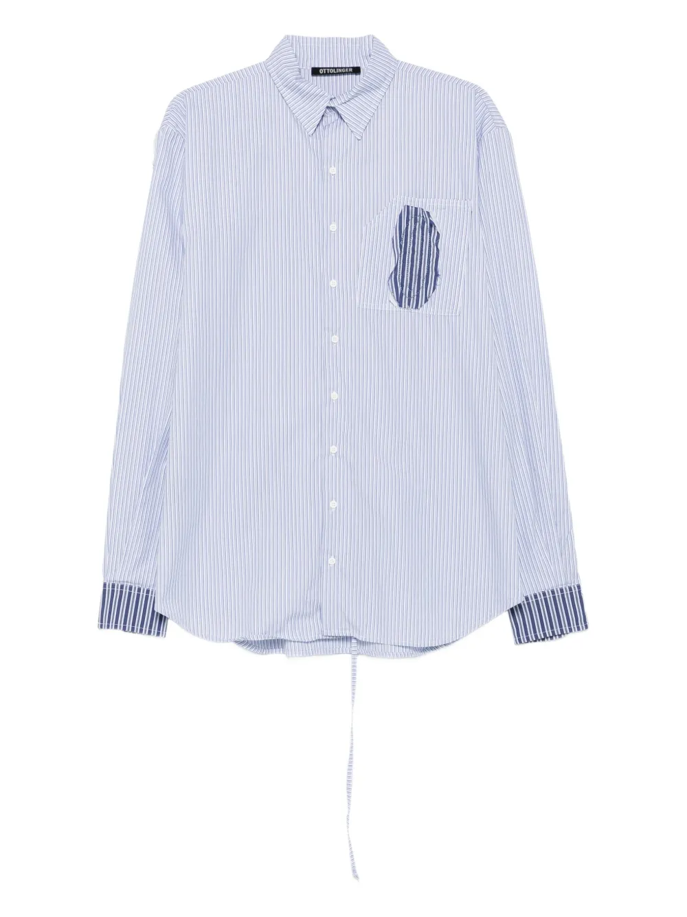 Полосатая рубашка с накладными карманами Ottolinger, синий
Полосатая рубашка с накладными карманами Ottolinger, синий