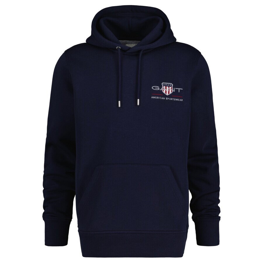 Толстовка с капюшоном GANT Sweatshirt, темно-синий 
Толстовка с капюшоном GANT Sweatshirt, темно-синий