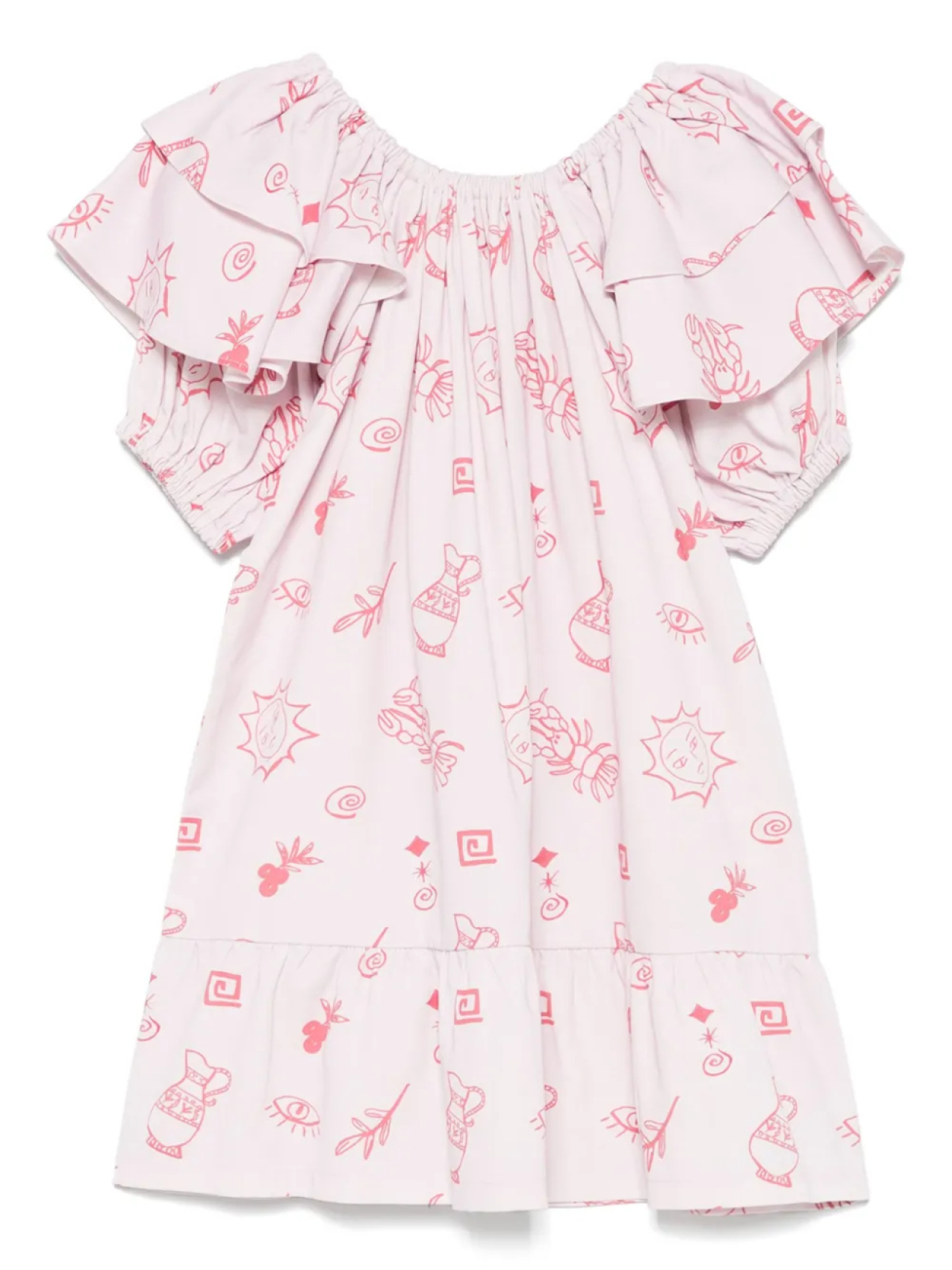 Платье с оборками и принтом Andorine, розовый
Платье с оборками и принтом Andorine, розовый