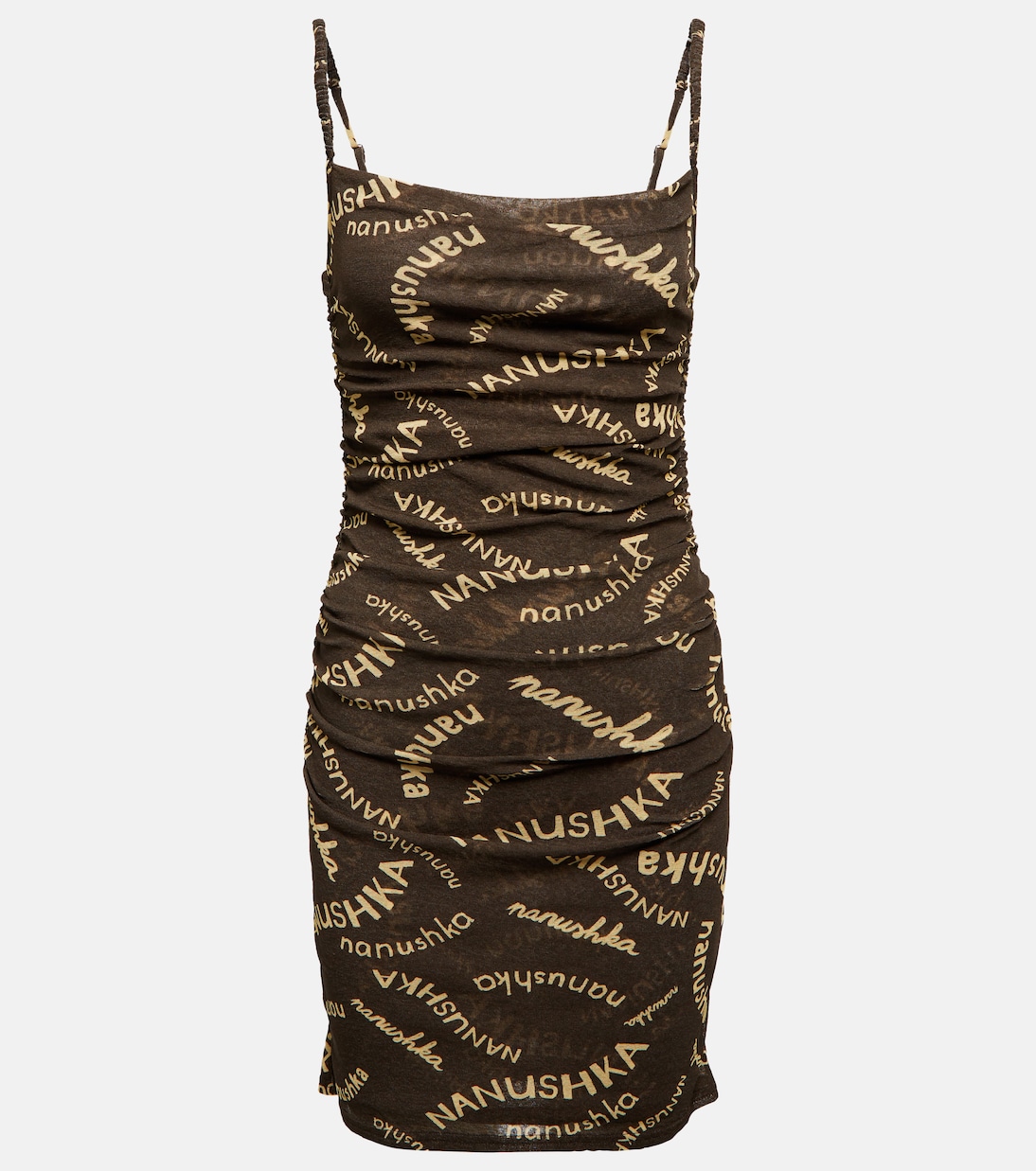 Мини-платье с логотипом Adie Nanushka, H And Drawn Logotyp 
Мини-платье с логотипом Adie Nanushka, H And Drawn Logotyp