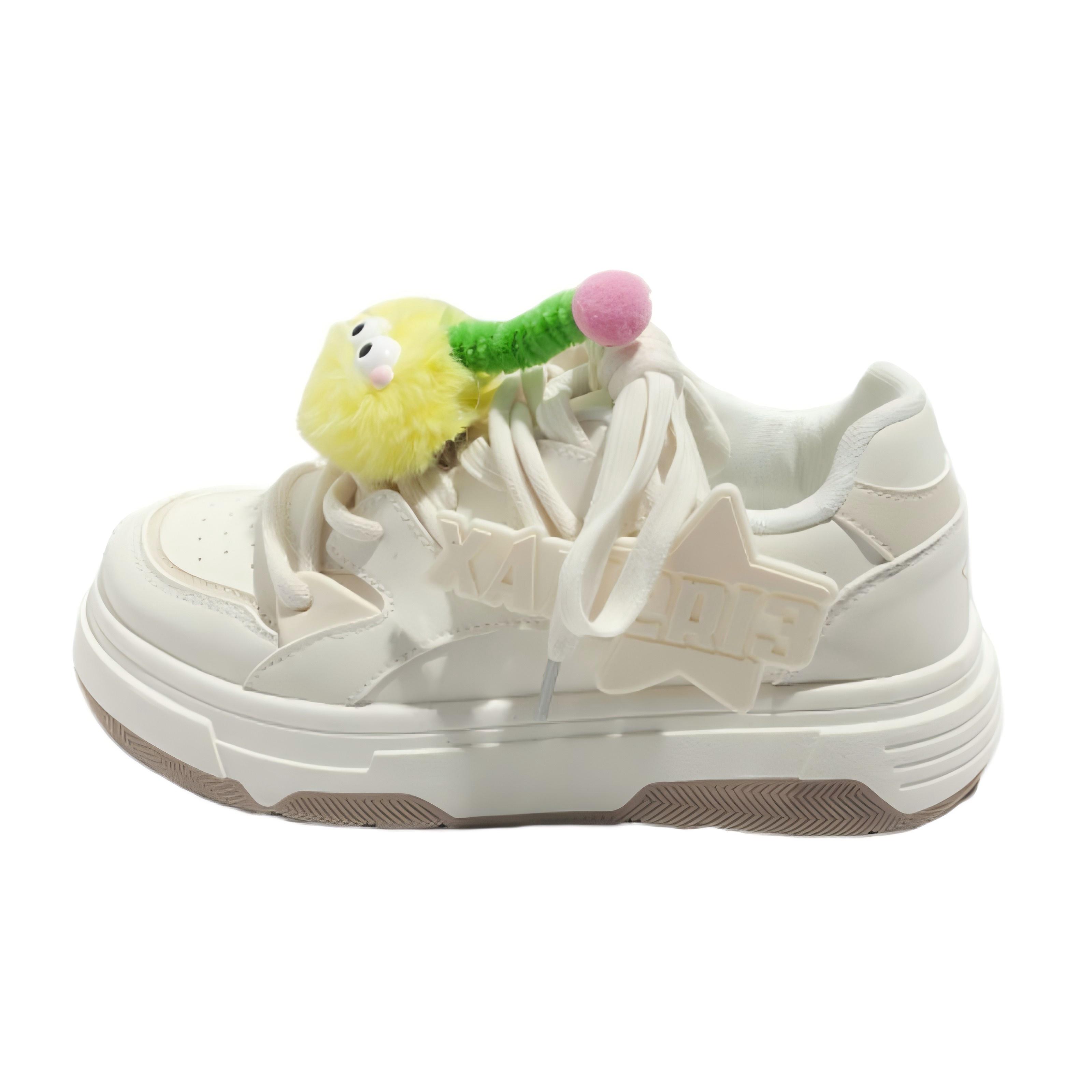 Износостойкие женские скейтерские кеды Low Top BINGO DUCK, экрю
Износостойкие женские скейтерские кеды Low Top BINGO DUCK, экрю