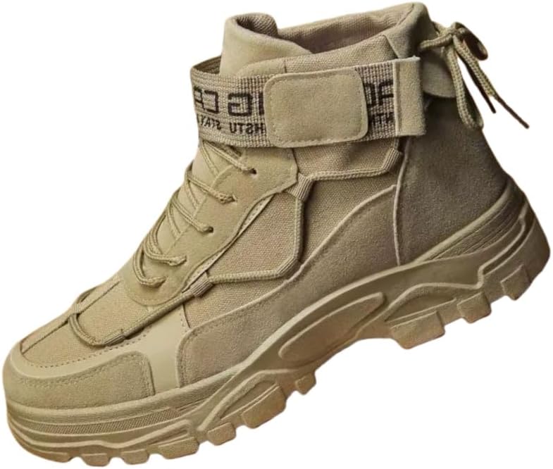 Высокие мужские ботинки FmShi, прочные, для альпинизма, активного отдыха, путешествий и повседневной носки. Противоскользящие и долговечные, хаки
Высокие мужские ботинки FmShi, прочные, для альпинизма, активного отдыха, путешествий и повседневной носки. Противоскользящие и долговечные, хаки