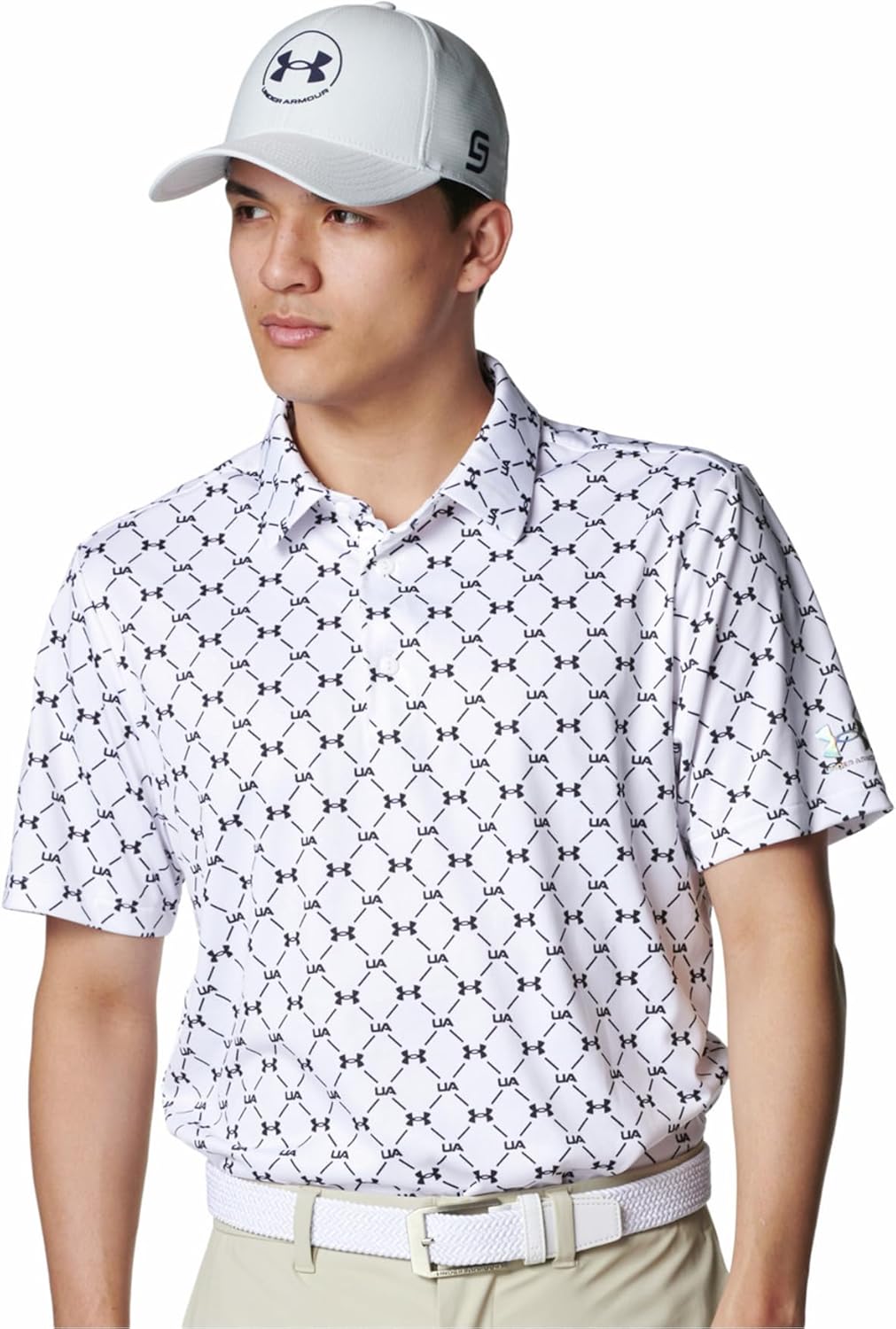 Мужская рубашка-поло для гольфа UNDER ARMOUR UA ArmorDry Micro Monogram, белый/черный
Мужская рубашка-поло для гольфа UNDER ARMOUR UA ArmorDry Micro Monogram, белый/черный