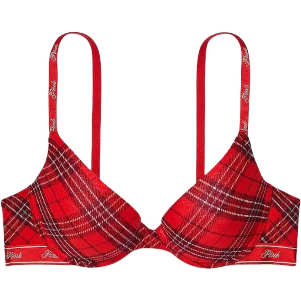 Victoria's Secret Бюстгальтер Pink Wear Everywhere красный зеленый в клетку
Victoria's Secret Бюстгальтер Pink Wear Everywhere красный зеленый в клетку