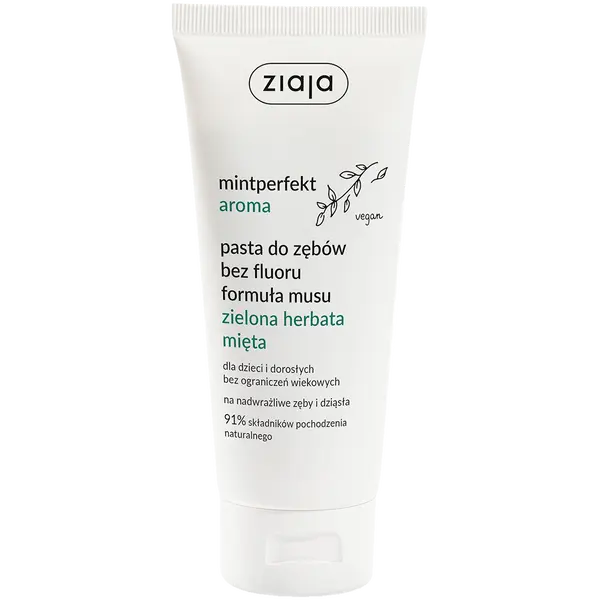 Зубная паста без фтора, муссовая формула, 100 мл Ziaja Mintperfekt aroma
Зубная паста без фтора, муссовая формула, 100 мл Ziaja Mintperfekt aroma