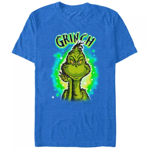 Мужская футболка с принтом Гринча из Dr Seuss в стиле аэрографии Licensed Character, синий
Мужская футболка с принтом Гринча из Dr Seuss в стиле аэрографии Licensed Character, синий