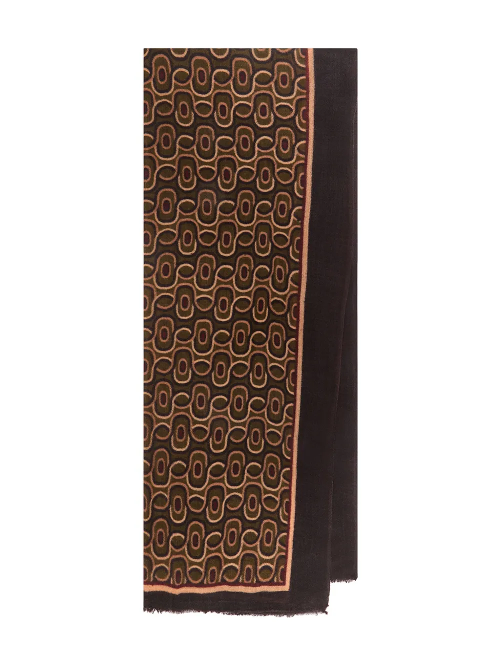 Шарф с геометричным узором MALIPARMI, коричневый
Шарф с геометричным узором MALIPARMI, коричневый