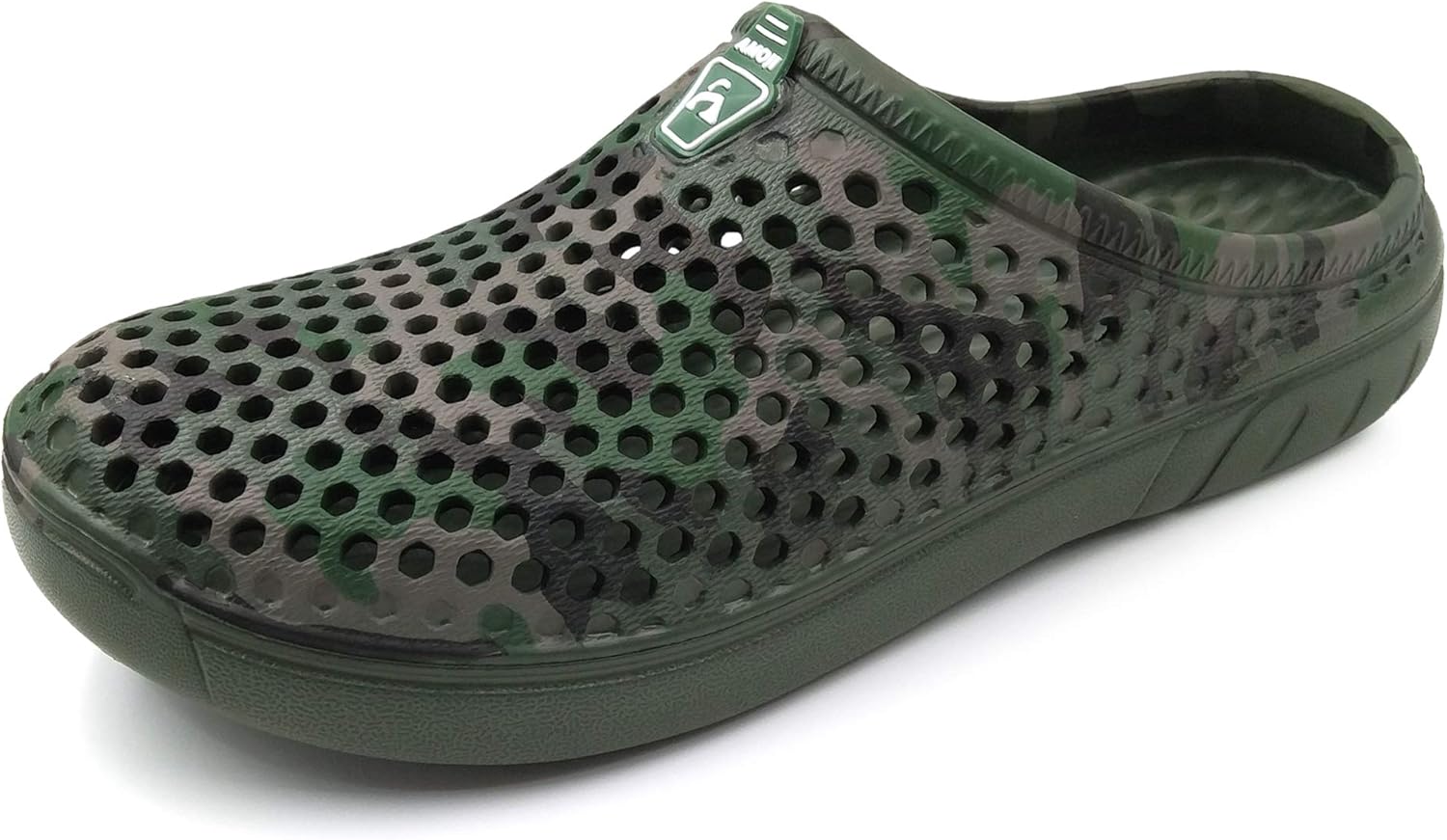 Унисекс камуфляжные тапочки-сабо Amoji, зеленый
Унисекс камуфляжные тапочки-сабо Amoji, зеленый