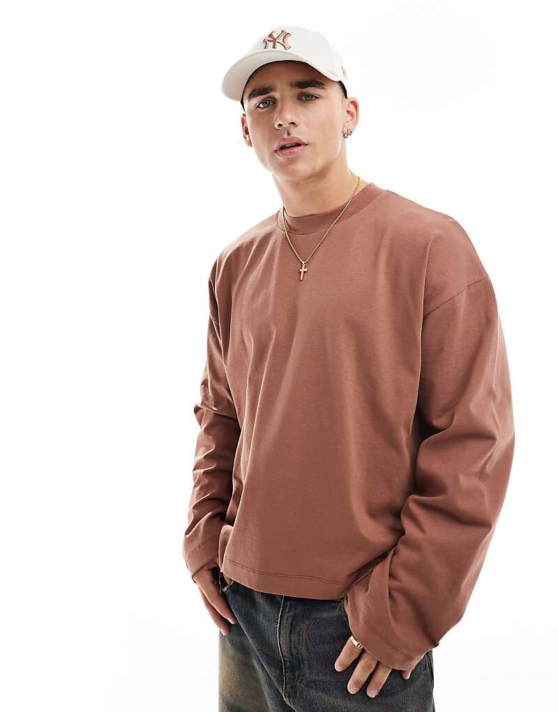 ASOS DESIGN Essential — коричневая футболка свободного кроя с длинными рукавами плотностью 240 г/м²
ASOS DESIGN Essential — коричневая футболка свободного кроя с длинными рукавами плотностью 240 г/м²