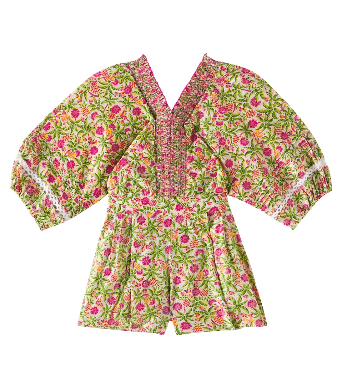 Ромпер Chantal из смесового хлопка с принтом Poupette St Barth Kids, Pink Honolulu
Ромпер Chantal из смесового хлопка с принтом Poupette St Barth Kids, Pink Honolulu