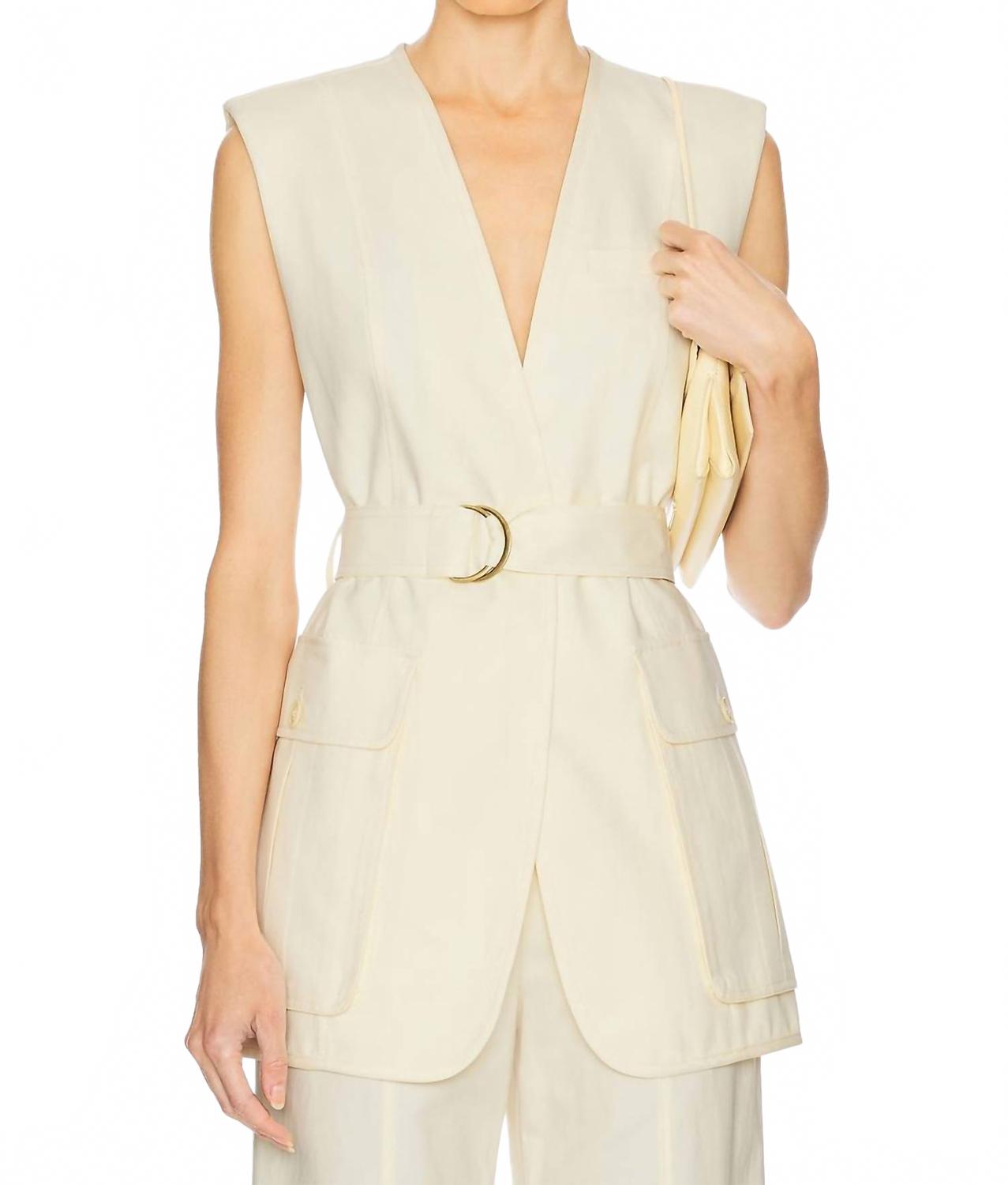 Ulla Johnson Жилет Twyla со съемным поясом, цвет каури
Ulla Johnson Жилет Twyla со съемным поясом, цвет каури