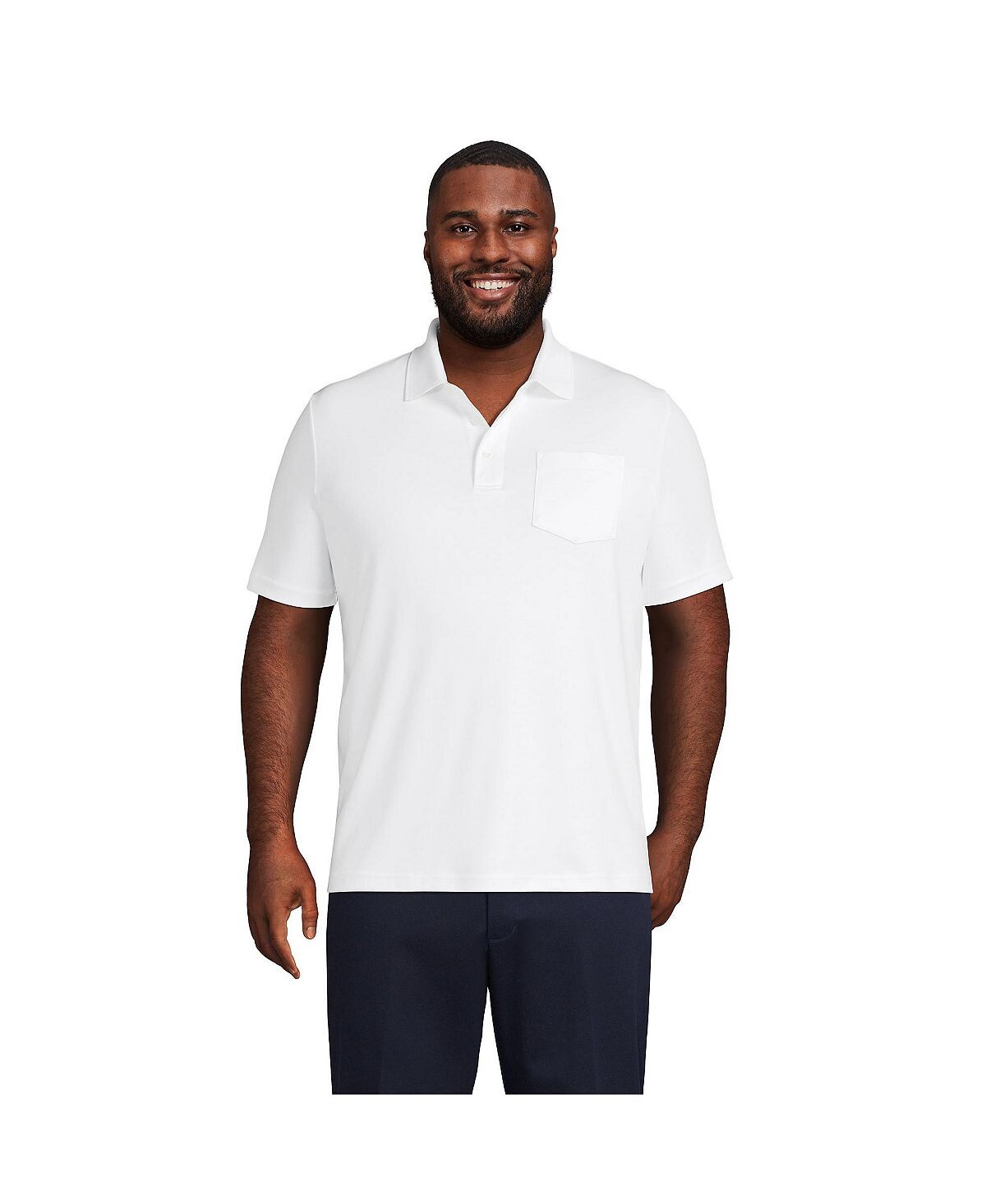 Мужская супермягкая рубашка-поло Supima с короткими рукавами и карманами для больших и высоких размеров Lands' End
Мужская супермягкая рубашка-поло Supima с короткими рукавами и карманами для больших и высоких размеров Lands' End