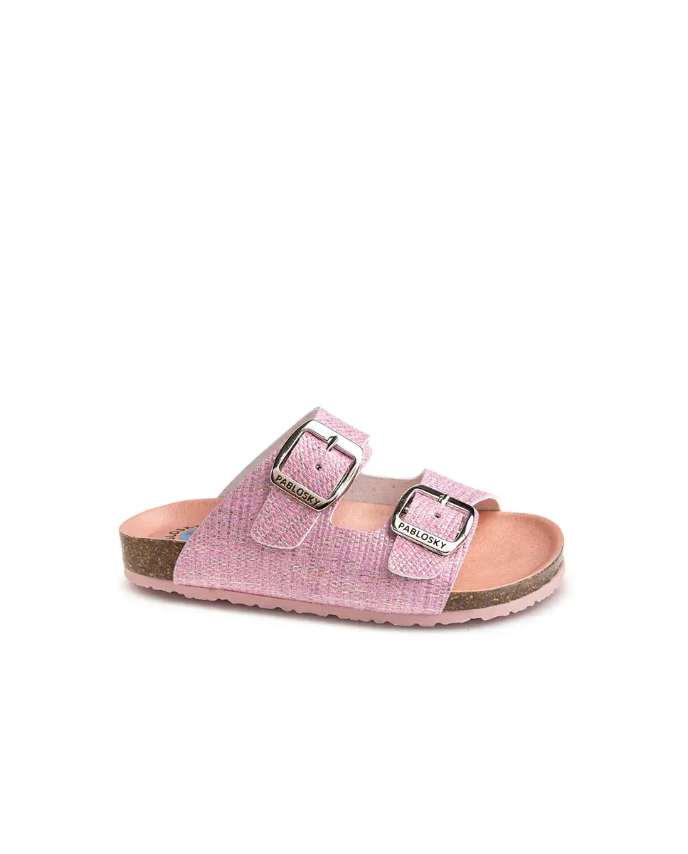 Сандалии для девочек из переработанных материалов с пряжкой Pablosky, розовый
Сандалии для девочек из переработанных материалов с пряжкой Pablosky, розовый