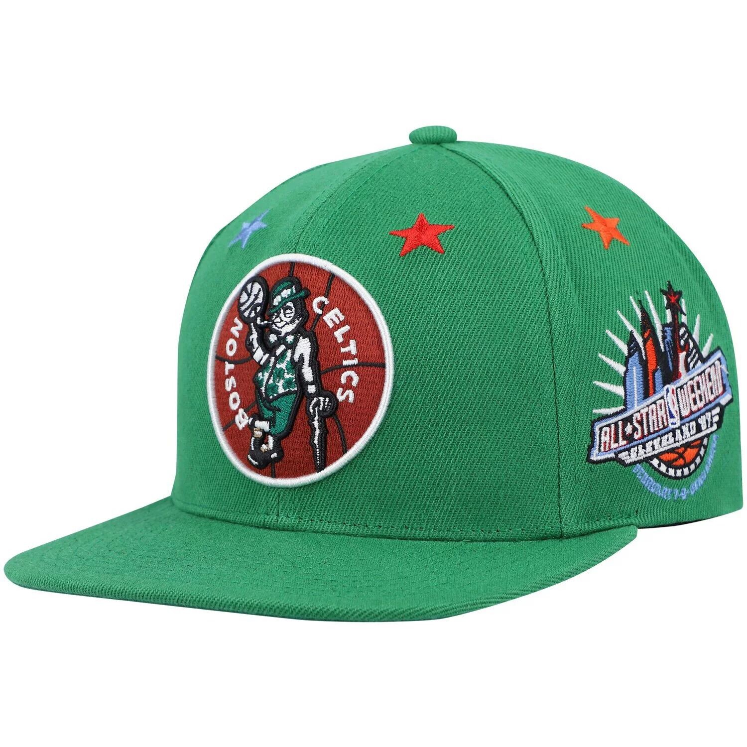 Мужская кепка Mitchell & Ness Kelly Green Boston Celtics Hardwood Classics 1997 NBA All-Star Weekend Top Star Snapback Hat
Мужская кепка Mitchell & Ness Kelly Green Boston Celtics Hardwood Classics 1997 NBA All-Star Weekend Top Star Snapback Hat